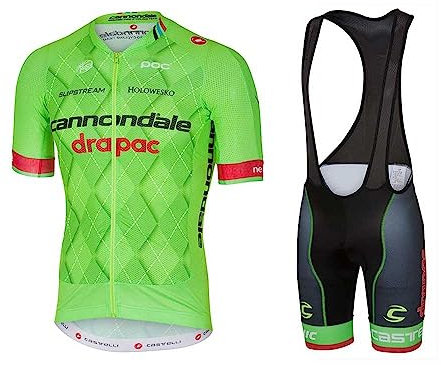 assocauicy Herren Kurzarm Fahrrad Trikot Set,Atmungsaktiv Schnell Trocknend Radtrikot Mit 4d Gel Gepolsterten Shorts Fahrradbekleidung Set