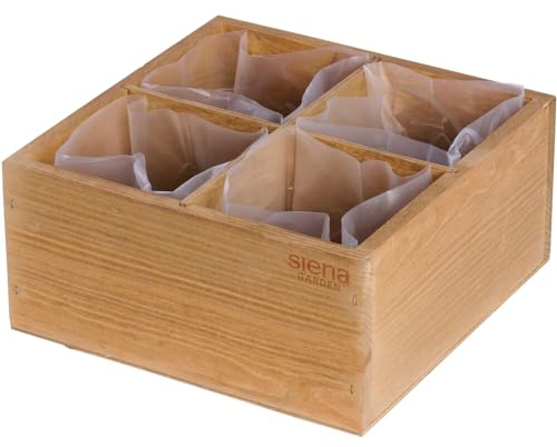 Siena Garden Cube de Culture et d'herbes avec 4 x 1 l de terreau de Source