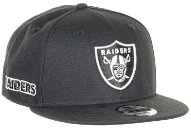 New Era Las Vegas Raiders NFL Metallic Schwarz Verstellbare 9Fifty Snapback Cap