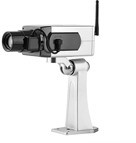 Tbest Telecamera, Telecamera Fittizia di Sorveglianza Finta con Movimento Automatico Telecamera Fittizia per Interni Ed Esterni