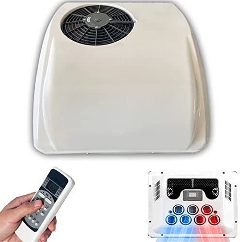 Climatiseur De Toit pour Camping-Car, Climatiseur 12/24 V CC dans La Voiture pour Le Chauffage Et Le Refroidissement sur Le Toit – Climatiseur Électrique pour Camping-Car