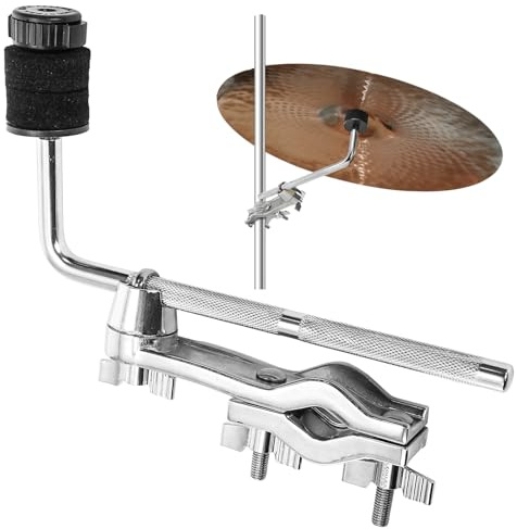 Foraineam Drum Set Mounting Clamp, 9.1 inch / 23cm Cymbal Boom Arm with Clamp Holder Bracket, Drum Set Extension Mount Clip Cymbal Stand L-Arm Rod Percussion mounts, Percussion Instrument Accessories