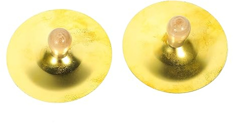 Garneck Platillos de Dedo de Cobre para Danza del Vientre, 2 Piezas Fáciles de Usar, Instrumento de Percusión para Niños y Principiantes