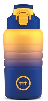 Cool Bottles Borraccia Termica Sportiva in Acciaio Inox 500 ml con 2 Tappi (Fitness e Cycling) - Borraccia per Palestra e Sport – Mantiene Freddo 36h / Caldo 18h - Paris
