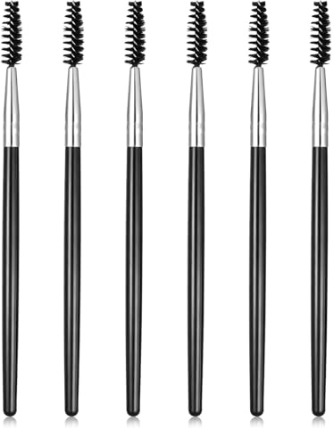 6Pcs Spoolies for Eyebrows Spooly Brushes Mascara Spoolies Eyelash Eyebrow Brush with Spoolie Mascara Wands Portable for Eyelash Extension Makeup Lifting Eyebrow