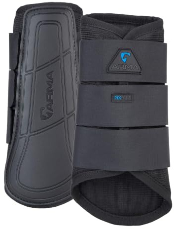 Shires Arma Air Motion Brushing Boots - Black Full