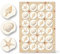 Aufkleber Muscheln & Seestern, 24er Set: Maritime Sticker, Deko Sommer, Meer & Strand, Aufkleber Maritim, Für Karten, Geschenke & Party, Dekosticker Klein, Muschel-Dekoration, Sand/Beige, Ø 4 cm