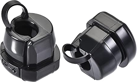 sourcing map 40 Stück Twist Schloss Kabelbinder Drahtbinder Runde Zugentlastung Buchse 17x15mm Nylon PA66