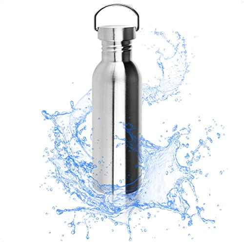 Robin Goods® Edelstahl-Trinkflasche mit Henkel - hochwertige Campingflasche | bruchsicher und BPA-frei - 750 ml