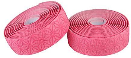 Lenkerband Mountain Road Bike Lenkerband Silikon rutschfeste Schweißabsorbierende Fahrradgriff Gurte Stoßdämpfung Radfahren Zubehör (Color : Pink)