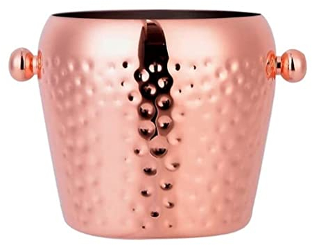 Tograt Seau Champagne Seau a Glacon Seau À Glace INOX Vin Champagne Seau À Glace Seau Réfrigéré Seau à Champagne (Color : Rose Gold, Size : 1L)