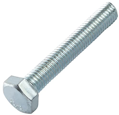AERZETIX - C58082 - Satz mit 25 Schrauben M8x50mm mit sechskantkopf - DIN 933 - härte, widerstandsklasse: 8.8 - aus verzinktem stahl - montage metallschrauben