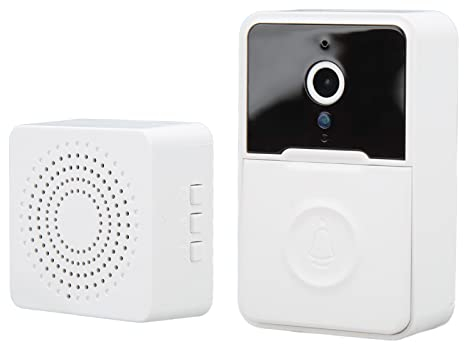 Video Doorbell Wireless,WiFi & Bluetooth Doorbell Camera with App Control,Smart Doorbell with Ir Night Vision,2-Way Audio,Real-Time Notification,Support Cloud Storage