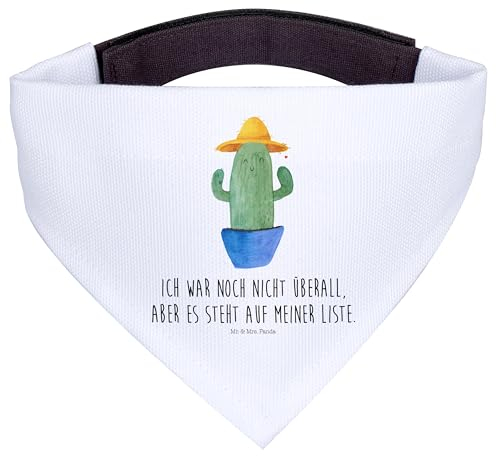 Mr. & Mrs. Panda Hundehalstuch L Kaktus Hut - Geschenk, Städtetrip, Halstuch Hund, Reisen, Spruch, Bandana Für Hunde, Kakteen, Hundeschal, Motivation, Geschenkidee