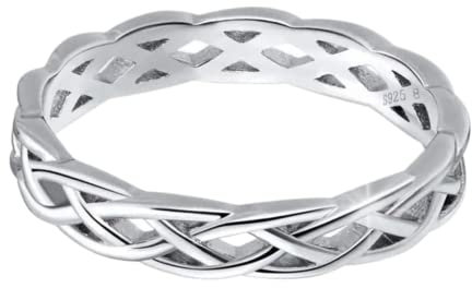ioKioy - eleganter Damenring aus 925 Sterling Silber mit aufwendigem Design. Silberringe Damen 925 sind deale Geburtstagsgeschenk für Frauen - Damenring silber 925 setz Akzente bei jedem Outfit (55)