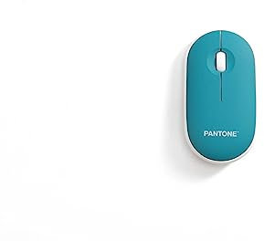 Celly, Mouse Con Dongle Linea Pantone, Mouse Wireless con Silent Click, Leggero e Sottile, DPI Regolabile, con Dongle Integrato, Compatibilità Universale, Emerald Lake