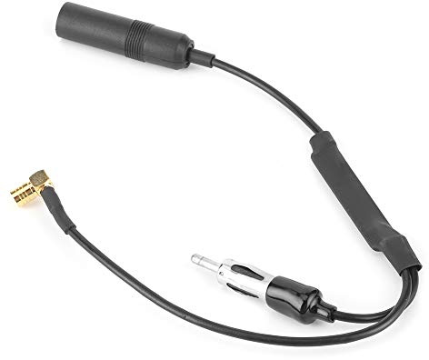 Jadeshay Auto Stereo FM AM Radio Antennen Adapterkabel, 34,5 Cm/13,6 Zoll DAB Antennen Splitter Adapter, 15-20 DB Verstärkung, Geringer Stromverbrauch Für Autoradio