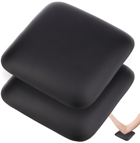 EBANKU 2 Stück Schwarz Quadratisch Weiches Nagel Armlehne