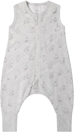 Owlivia 1.0 Tog Baby Schlafsack aus 100% Bio-Baumwolle mit Füßen - Ganzjähriger Komfort für Ihr Kleinkind