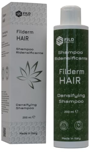 Filderm Hair Shampoo: Stimola la Crescita dei Capelli con Ingredienti Naturali come l'Olio di Canapa Arricchito Naturalmente di Antiossidanti