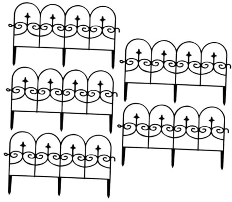 Toddmomy 5pièces Panneaux De Clôture Plastique pour Jardin Barrière pour Animaux Bordure De Jardin Décorative De Modulables