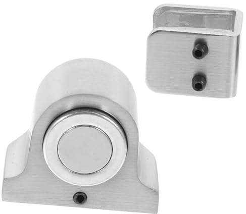 LIFKICH Door Slip Resistant Stopper Floor Mount Magnetic Shower Door Guide Holder Bathroom Accessory
