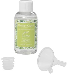 Hassett Green London - Just Lime - Car Air Freshener Refill - 50ml Bottle for Wooden Top, Board & Felt Pad Car Fresheners
