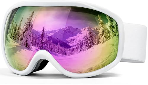FMY Snowboard/Ski Goggles for Adult,Over Glasses Anti Fog UV Protection Skiing Goggles for Men Women Youth