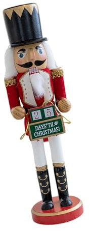 Angelluck Decorazioni natalizie schiaccianoci ornamento legno schiaccianoci marionette soldato decorazione per la casa