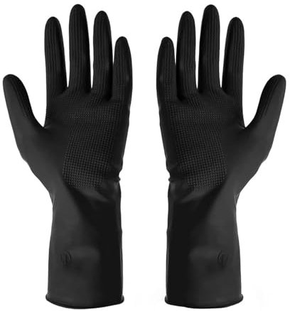 Guantes De Limpieza Guantes de limpieza de látex for cocina, resistentes al agua, for limpieza del hogar, ropa de látex, guantes for lavar platos, guantes de goma resistentes al desgaste, 3 uds. Para