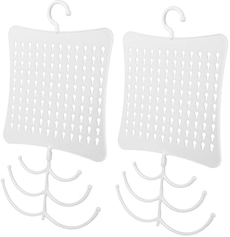 Healvian 2pezzi Portagioielli da Parete Espositore per Orecchini e Collane Organizer per Gioielli da Appendere Realizzato Materiali di Design Semplice e Pratico per Organizzare