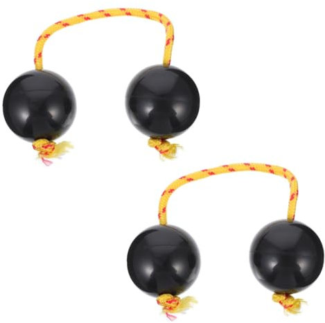 Sosoport 2pezzi Strumenti Musicali Per Ragazzo Ragazza Ragazza Shaker Africano Doppia Sfera Gioco Ritmico Leggero e Portatile Per Ragazzi e Ragazze Anni