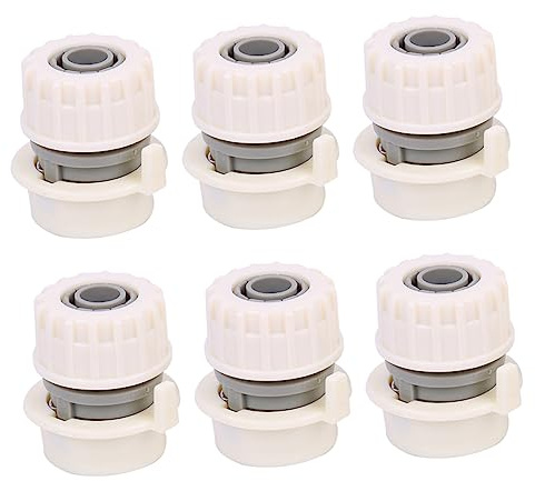 VINTORKY 6Pcs Washing Machine Faucet Connector Durable Quick Connect Adapter for Leak Installation for Watering and Car Wash Use