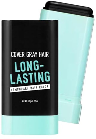 Bâton De Teinture Capillaire Pour Cheveux Foncés,Stylo de Teinture Capillaire Sombre pour Couverture des Gris - Brosse Colorante Masquage Volume pour Barbes Cheveux Cuir Chevelu Couverture Épaisseur
