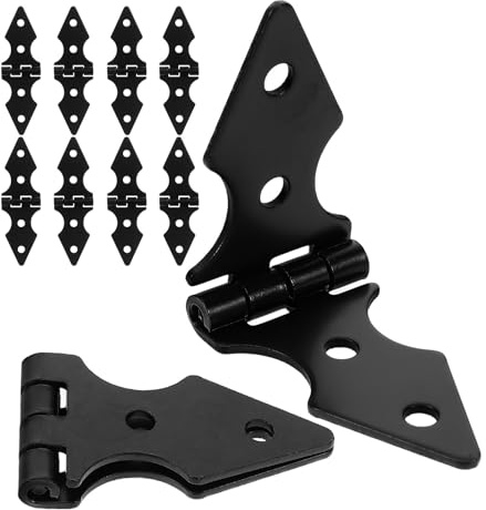Alipis Cerniera per Cancello da Giardino in Ferro 10 Pezzi Cerniera Porta Recinzione Resistente Supporto Robusto per Forniture Giardino e Sostituzione
