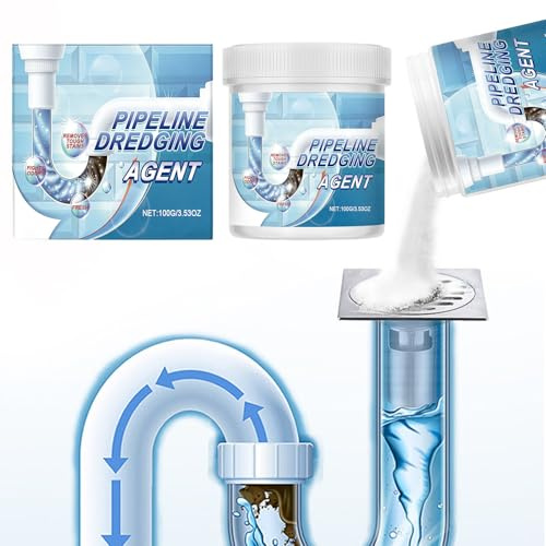 Detergente per tubi estremamente potente,Disgorgante Professionale Forte,Pipeline Dredging Agent 100g,Disgorgante per Scarichi Polvere,Disgorgante per Tubature