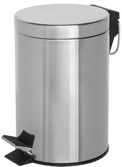Corby 3L Pedal Bin (Croft / BIN003) in Polished Steel