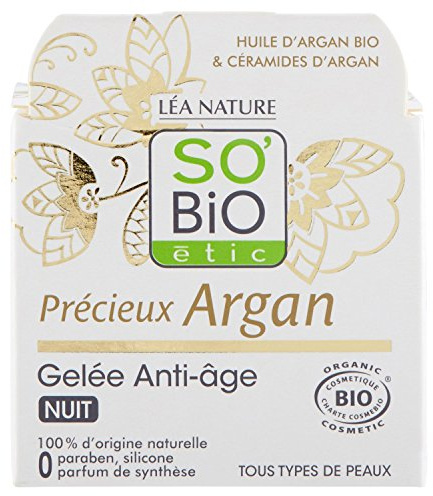 So bio étic | Gelée de Nuit Anti-Âge - Sublimactive | Régénère – Lisse – Défroisse les traits | Soin nuit effet frais | Haute tolérance | Peaux matures, même sensibles | 99% d’origine naturelle | 40ml