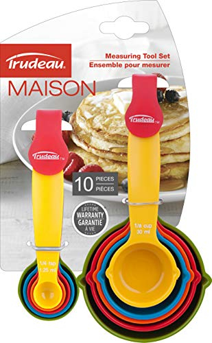 Trudeau Maison Measuring Set 10pcs Carded-Cups & Spoons