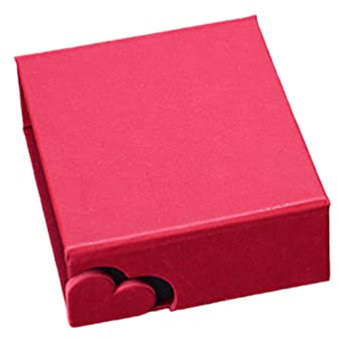 Holibanna Herzförmige Schmuckschatulle Für Ringe Schmuckkästchen Aus Kraftpapier Ringschatulle Mit Rotem Herzdesign Schmuckverpackungsbox Für Ohrringe Und Schmuck Rot