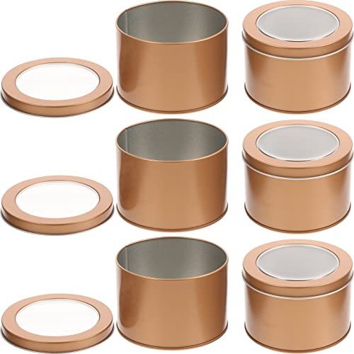Yardwe 6pcs Metal Flower Pot Succulent Planters Portable Indoor Outdoor Pots for Plants Garden Decor