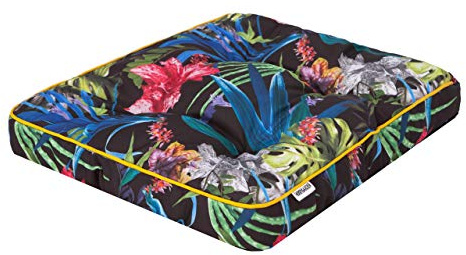 Bjird 2 x Stuhlauflagen für Gartenmöbel Sitzpolster für Gartenstühle, Gartenmöbelauflagen, Sitzkissen, Stuhlkissen - 49x47x8 cm, Polsterauflagen Outdoor/Indoor geeignet mit 8 cm Dicke Polsterung