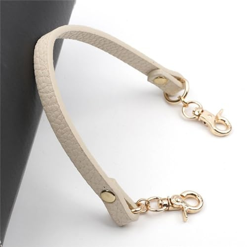 LUMoony Geldbörsenriemen Aus PU Leder 30cm Druckknopf Leder Taschenriemen Taschengriffe Leder Für Kurze Taschengriff Ersatz Herstellungszubehör Taschenhenkel Ersatz Gürtel DIY Taschenzubehör