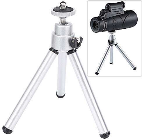 Tomotato 3 PCS Mini Trépied de Télescope, Trépied de Caméra en Alliage D'Aluminium Trépied de Télescope Portable Mini Trépied de Télescope Anti-secousse pour L'extérieur