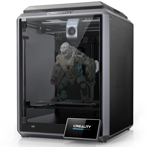 Crealityk1 Impresora 3D, 600 mm/s Máquina de Impresión 3D de Alta Velocidad Nivelación Automática Manos Libres Impresora 3D Sin Montaje, Tamaño de Impresión:220 * 220 * 250mm (K1)