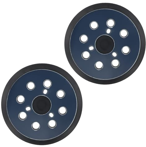 2 almohadillas repuesto para lijadora orbital de 5 pulgadas y 8 agujeros, almohadilla de respaldo de lijado de 125 mm, almohadilla de gancho y bucle, base de lijadora compatible con makita bo5010