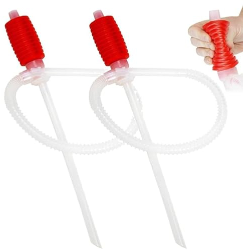 Pompe De Transfert Huile Manuelle Universelle 2 Pièces - Pour Carburant, Essence, Gazole, Diesel, Eau avec Tube