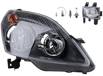 Johns, Scheinwerfer Halogen Front passend für Opel Zafira B 07/2005-01/08 H7 H1 Rechts + Nebelscheinwerfer + Leuchtmittel