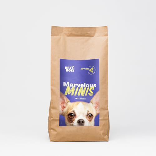 HEY HOLY Hundefutter Soft für Minis 100% getreidefrei | Softfutter | 2.5 kg weiches Trockenfutter für ausgewachsene Minis mit Huhn | Hochverträglich aus natürlichen Zutaten