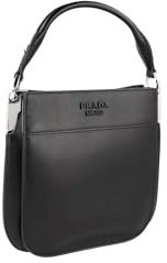 Prada Damen Schwarz Leder Schultertasche 1BC082